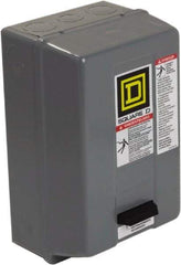 Square D - 600 Coil VAC, 27 Amp, NEMA Size 1, Enclosed Enclosure NEMA Motor Starter - 1 Phase hp: 7 1/2 at 200 Volt, 7 1/2 at 230 Volt, 3 Phase hp: 10 at 460 Volt, 10 at 575 Volt, 1 Enclosure Rating - First Tool & Supply