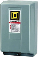 Square D - 1 NEMA Rated, 2 Pole, Mechanically Held Lighting Contactor - 30 A (Tungsten), 110 VAC at 50 Hz, 120 VAC at 60 Hz - First Tool & Supply