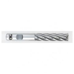 1-1/4 Dia. x 6-1/2 Overall Length 6-Flute Square End HSS-CO SE End Mill-Round Shank-Non-Center Cutting-Uncoated - First Tool & Supply