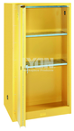 Storage Cabinet - #5461 - 32 x 32 x 65" - 60 Gallon - w/2 shelves, bi-fold self-closing door - Yellow Only - First Tool & Supply
