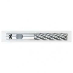 1 Dia. x 6-1/2 Overall Length 4-Flute Square End HSS-CO SE End Mill-Round Shank-Center Cutting-Uncoated - First Tool & Supply