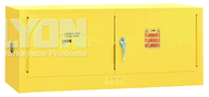 Piggyback Storage Cabinet - #5471 - 43 x 18 x 18" - 12 Gallon - w/2 door manual close - Yellow Only - First Tool & Supply
