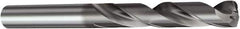 Sandvik Coromant - 7.94mm 140° Solid Carbide Jobber Drill - TiAlN Finish, Right Hand Cut, Spiral Flute, Straight Shank, 79mm OAL, Standard Point - First Tool & Supply