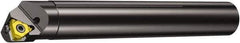 Sandvik Coromant - Internal Thread, Left Hand Cut, 3/8" Shank Width x 23/64" Shank Height Indexable Threading Toolholder - 6" OAL, Various Insert Compatibility, L166.0L Toolholder, Series T-Max U-Lock 166 - First Tool & Supply