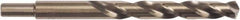 Irwin - 27/64" 135° High Speed Steel Jobber Drill - Oxide Finish, Spiral Flute, Straight Shank, 5-3/8" OAL, Split Point - First Tool & Supply