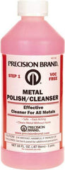 Precision Brand - 1 Pint Bottle Metal Polish and Cleanser - 1 Pint Metal Polish and Cleanser - First Tool & Supply