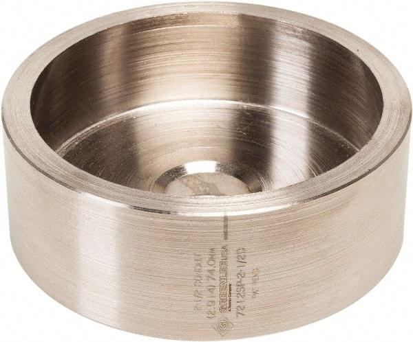 Greenlee - 2-1/2" Conduit Round Die - 1.95" Hole Diam - First Tool & Supply