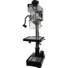 Jet - 10-7/16" Swing, Geared Head Drill & Tap Press - Variable Speed, 2 hp, Three Phase - First Tool & Supply