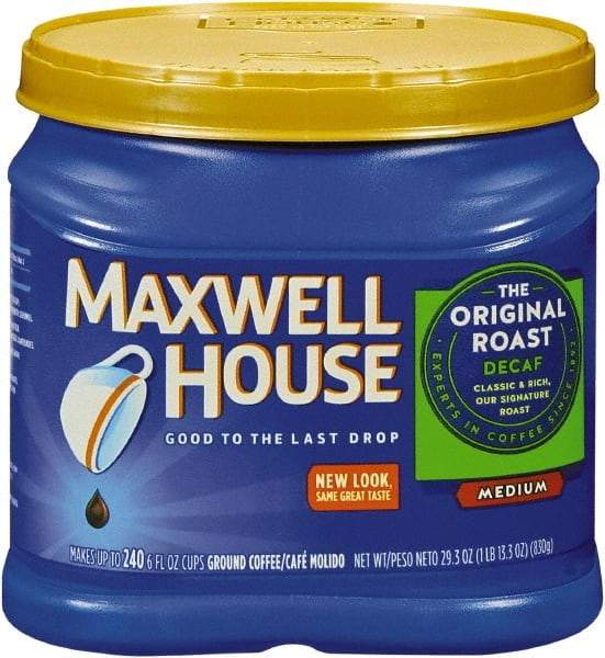 Maxwell House - Coffee, Decaffeinated Ground Coffee, 29.3 oz Can - First Tool & Supply