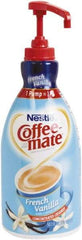 Coffee-Mate - Liquid Coffee Creamer, French Vanilla, 1500mL Pump Bottle - First Tool & Supply