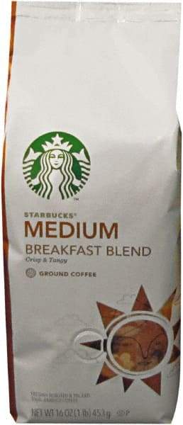 Starbucks - Coffee, Breakfast Blend, Ground, 1 Lb Bag - First Tool & Supply