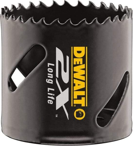 DeWALT - 5/8" Diam, 1-7/8" Cutting Depth, Hole Saw - Bi-Metal Saw, Toothed Edge - First Tool & Supply