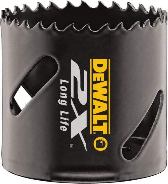 DeWALT - 1" Diam, 1-7/8" Cutting Depth, Hole Saw - Bi-Metal Saw, Toothed Edge - First Tool & Supply