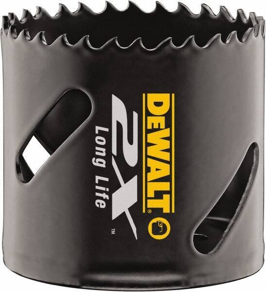 DeWALT - 2-1/2" Diam, 1-7/8" Cutting Depth, Hole Saw - Bi-Metal Saw, Toothed Edge - First Tool & Supply