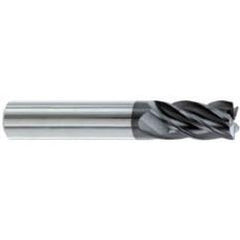 3/4" Dia. - 1-1/2" LOC - 4" OAL - .030-.035 Radius 5 FL Carbide S/E HP End Mill-AlTiN - First Tool & Supply
