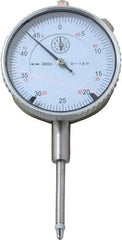 Value Collection - 1" Range, 0-50 Dial Reading, 0.0005" Graduation Dial Drop Indicator - 2.28" Dial, Revolution Counter - First Tool & Supply