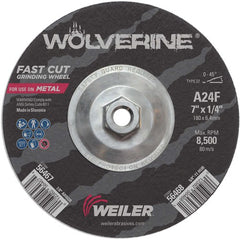 7X1/4 TYPE 27 GRINDING WHEEL A24R - First Tool & Supply