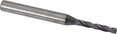 Kennametal - 1/8" 180° Spiral Flute Solid Carbide Screw Machine Drill Bit - First Tool & Supply