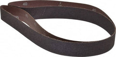 Norton - 1-1/2" Wide x 60" OAL, 40 Grit, Aluminum Oxide Abrasive Belt - Aluminum Oxide, Coarse, Coated, X Weighted Cloth Backing, Series R228 - First Tool & Supply