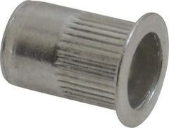 RivetKing - 0.02 to 0.13" Grip, Aluminum Standard Rivet Nut - Uncoated, Countersunk Head - First Tool & Supply