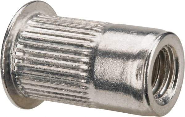 RivetKing - 0.13 to 0.225" Grip, Aluminum Standard Rivet Nut - Uncoated, Countersunk Head - First Tool & Supply