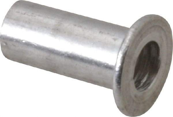 RivetKing - #8-32, 0.12 to 0.16" Grip, #2, Aluminum Standard Rivet Nut - Uncoated, Round Head - First Tool & Supply