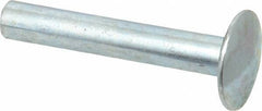 RivetKing - Size 8-30 Dome Head Steel Flush on Both Sides Blind Rivet - Steel Mandrel, 1-5/8" to 1-7/8" Grip, 5/8" Head Diam, 0.255" Min Hole Diam, 1.57" Length Under Head, 1/4" Body Diam - First Tool & Supply