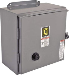 Square D - 440 Coil VAC at 50 Hz, 480 Coil VAC at 60 Hz, 18 Amp, Reversible Enclosed Enclosure NEMA Motor Starter - 3 Phase hp: 3 at 200 VAC, 3 at 230 VAC, 5 at 460 VAC, 5 at 575 VAC, 12 Enclosure Rating - First Tool & Supply