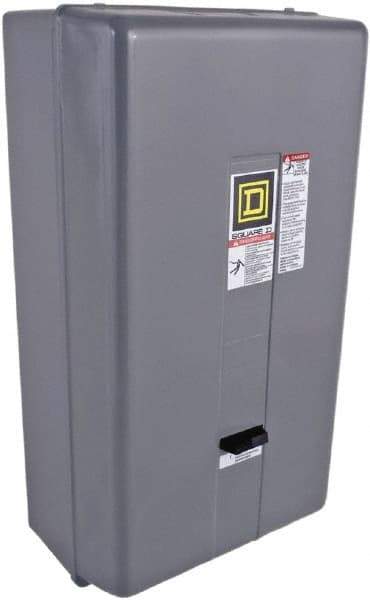 Square D - 208 Coil VAC at 60 Hz, 135 Amp, NEMA Size 4, Nonreversible Enclosed Enclosure NEMA Motor Starter - 40 hp at 1 Phase, 1 Enclosure Rating - First Tool & Supply