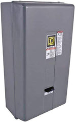 Square D - 220 Coil VAC at 50 Hz, 240 Coil VAC at 60 Hz, 135 Amp, NEMA Size 4, Nonreversible Enclosed Enclosure NEMA Motor Starter - 50 hp at 1 Phase, 1 Enclosure Rating - First Tool & Supply