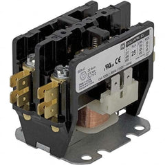 Square D - 2 Pole, 20 Amp Inductive Load, 208 to 240 Coil VAC at 60 Hz and 220 Coil VAC at 50 Hz, Nonreversible Definite Purpose Contactor - Exact Industrial Supply