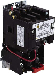 Square D - 440 Coil VAC at 50 Hz, 480 Coil VAC at 60 Hz, 9 Amp, Nonreversible Open Enclosure NEMA Motor Starter - 3 Phase hp: 1-1/2 at 200 VAC, 1-1/2 at 230 VAC, 2 at 460 VAC, 2 at 575 VAC - First Tool & Supply