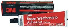 3M - 5 oz Weatherstrip Adhesive - Yellow, -20 to 300°F - First Tool & Supply