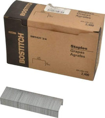 Stanley Bostitch - 1-3/8" Wide Steel Crown Staples - 3/4" Leg Length - First Tool & Supply