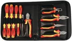 Wiha - 14 Piece Insulated Hand Tool Set - Comes in Zippered Carrying Case - First Tool & Supply