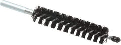 Schaefer Brush - 4" Brush Length, 13/16" Diam, Nylon Single Stem, Single Spiral Condenser Tube Brush - 6-1/4" Long, Nylon, 12-24 Female Connection - First Tool & Supply