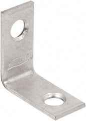 National Mfg. - 1" Long x 1/2" Wide, Steel, Corner Brace - Zinc Plated - First Tool & Supply