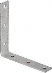 National Mfg. - 6" Long x 1-1/8" Wide, Galvanized Steel, Corner Brace - Galvanized - First Tool & Supply