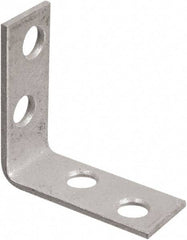 National Mfg. - 1-1/2" Long x 5/8" Wide, Galvanized Steel, Corner Brace - Galvanized - First Tool & Supply