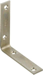 National Mfg. - 4 Inch Long x 7/8 Inch Wide, Steel, Corner Brace - Zinc Plated - First Tool & Supply