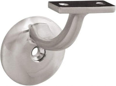 National Mfg. - 250 Lb Capacity, Satin Nickel Coated, Handrail Bracket - 3" Long, 6.4" High, 0.900" Wide - First Tool & Supply