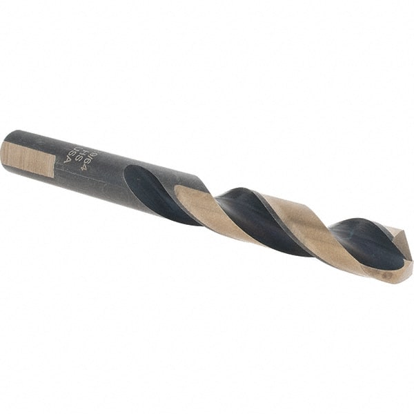 Cle-Line - 29/64" High Speed Steel, 135° Point, Round with Flats Shank Maintenance Drill Bit - First Tool & Supply