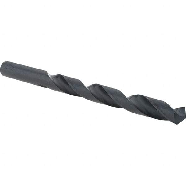 Cle-Force - 27/64" 118° High Speed Steel Jobber Drill - Oxide Finish, Right Hand Cut, Spiral Flute, Straight Shank, 5-3/8" OAL, Standard Point - First Tool & Supply