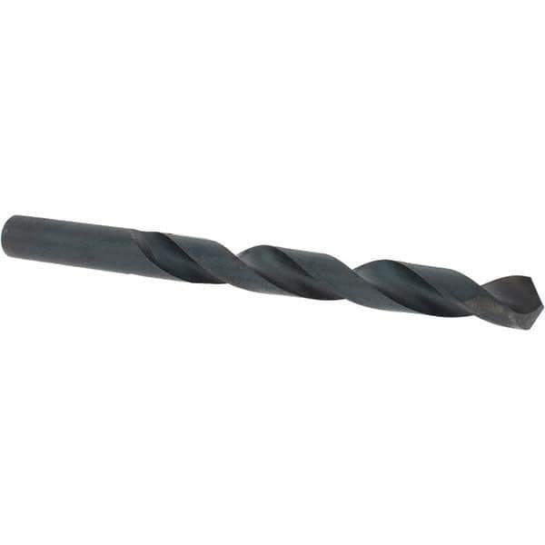 Cle-Force - 7/16" 118° High Speed Steel Jobber Drill - Oxide Finish, Right Hand Cut, Spiral Flute, Straight Shank, 5-1/2" OAL, Standard Point - First Tool & Supply