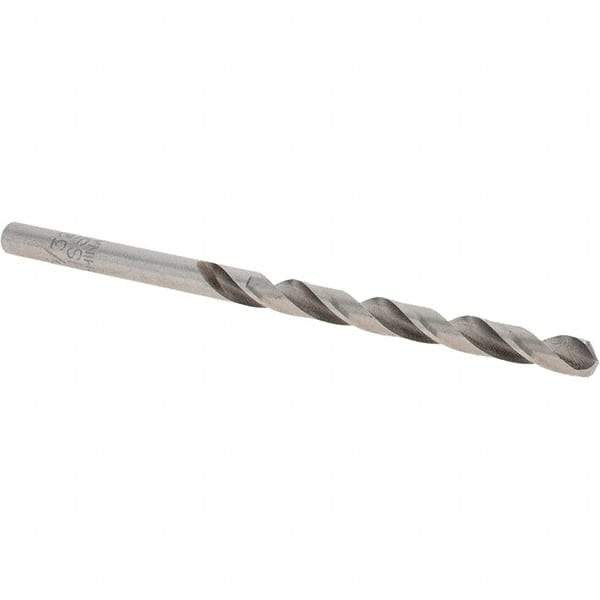 Cle-Force - 5/32" 118° High Speed Steel Jobber Drill - Bright Finish, Right Hand Cut, Spiral Flute, Straight Shank, 3-1/8" OAL, Standard Point - First Tool & Supply