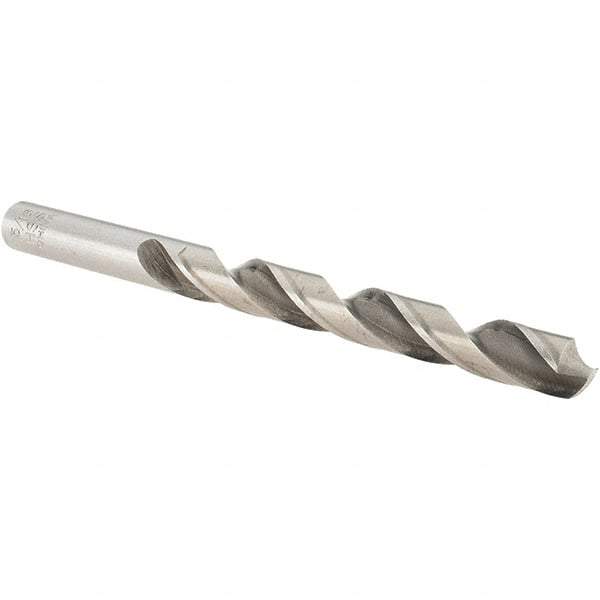 Cle-Force - 5/16" 118° High Speed Steel Jobber Drill - Bright Finish, Right Hand Cut, Spiral Flute, Straight Shank, 4-1/2" OAL, Standard Point - First Tool & Supply