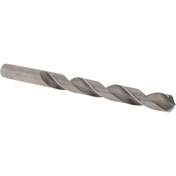 Cle-Force - 27/64" 118° High Speed Steel Jobber Drill - Bright Finish, Right Hand Cut, Spiral Flute, Straight Shank, 5-3/8" OAL, Standard Point - First Tool & Supply