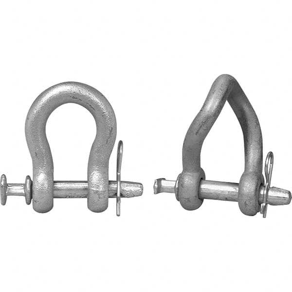 Campbell - Shackles Nominal Chain Size: 7/8 Load Limit (Ton): 8.00 - First Tool & Supply