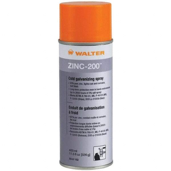 WALTER Surface Technologies - 11.5 oz Zinc Cold Galvanizing Compound - Comes in Aerosol - First Tool & Supply