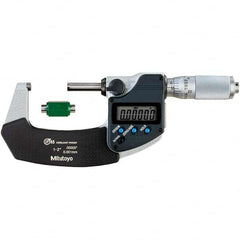 Mitutoyo - Electronic Outside Micrometers Type: Coolant-proof Minimum Measurement (Decimal Inch): 1.0000 - First Tool & Supply